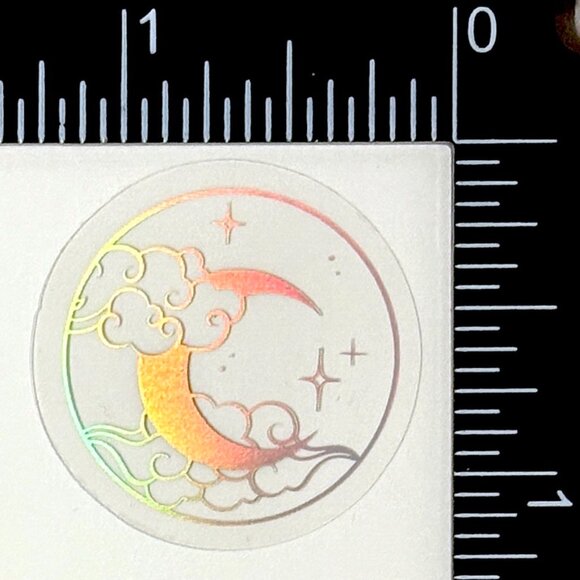 ๐10/$10๐ Silver Celestial Holographic Translucent Waterproof Vinyl Sticker - Picture 1 of 1
